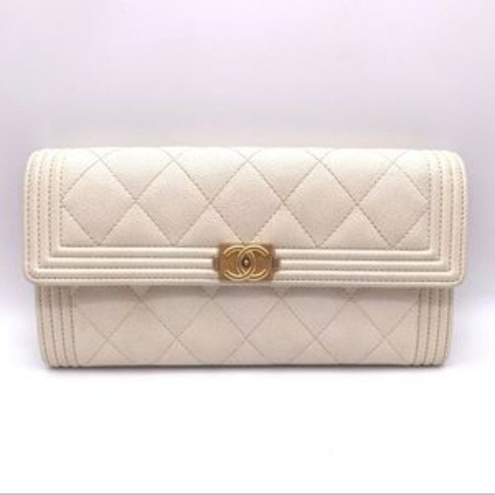 CHANEL Boy Flap Long Wallet